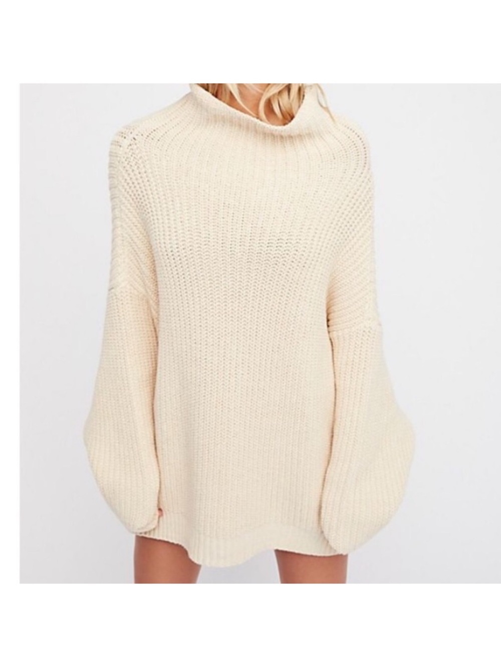 Free People Swim Too Deep Pullover in Cream - Size Small